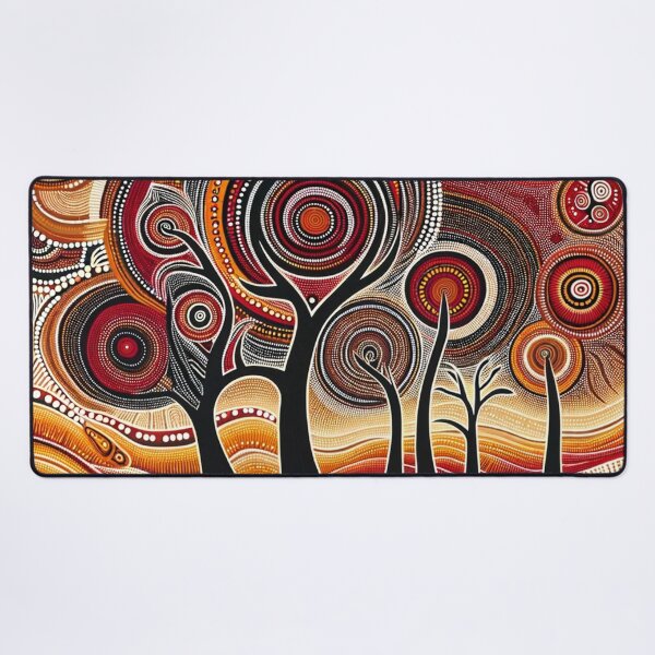 Item preview, Australian-Inspired Dot Art (Trees) designed and sold by PinUpPizzazz.