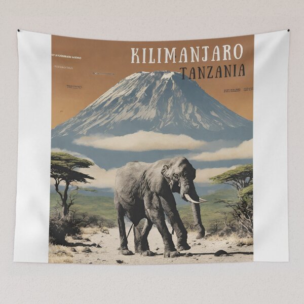 Item preview, Kilimanjaro Mountain Safari Tanzania  designed and sold by CyberArtistOne.