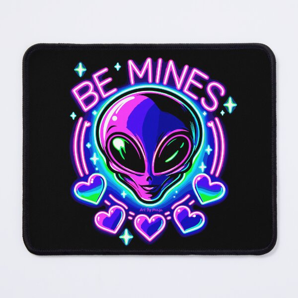 Item preview, Art By Minga Be Mines Neon Purple Alien design designed and sold by Artbyminga.