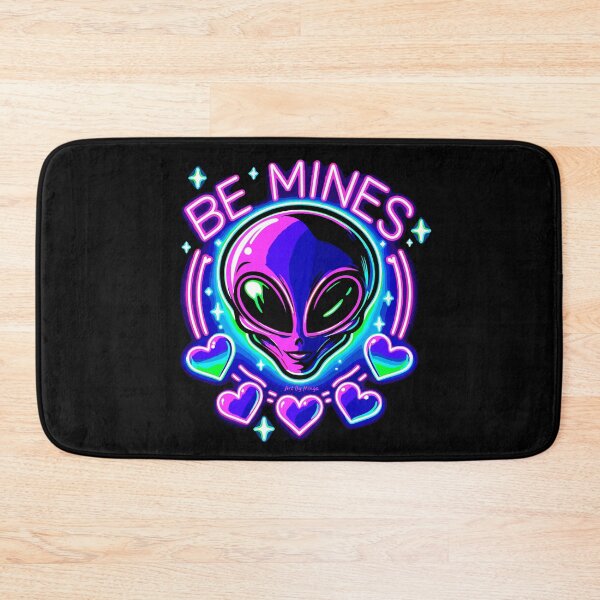 Item preview, Art By Minga Be Mines Neon Purple Alien design designed and sold by Artbyminga.