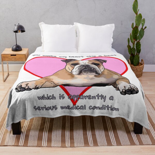 Item preview, Bulldog Valentine designed and sold by UnderbiteShop.
