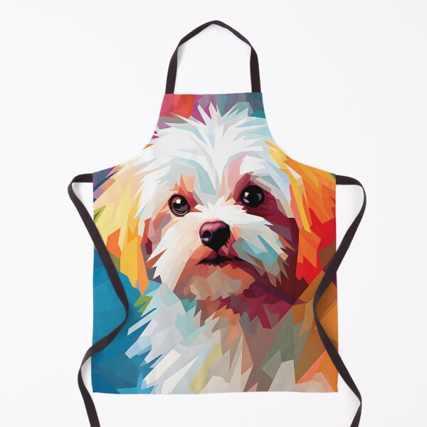 Item preview, maltese dog portraits drawing. animal colorful. Animal throw pillow.  designed and sold by formform.
