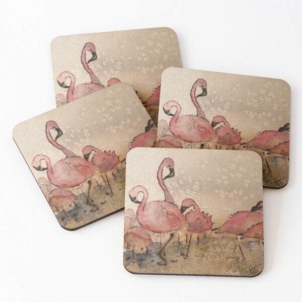 Item preview, Flamingos Chilling  designed and sold by Artzy - Loo.