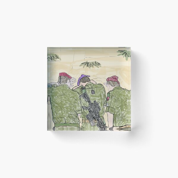 Item preview, 3 soldiers praying at the Western Wall  designed and sold by SnappedbyRivka.