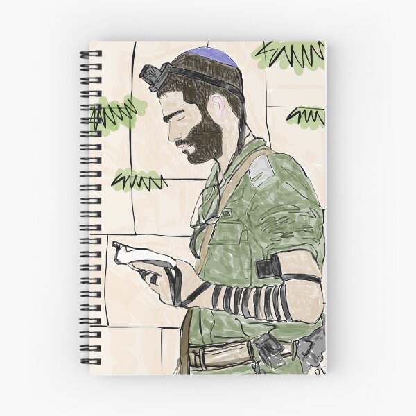 Item preview, Soldier praying at Kotel with Tefillin designed and sold by SnappedbyRivka.