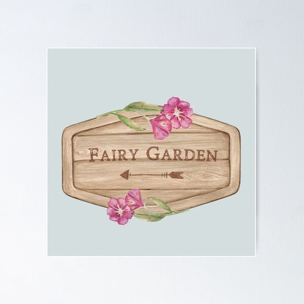 Item preview, Letrero de jardín de hadas designed and sold by Gwyneth Okerstrom.