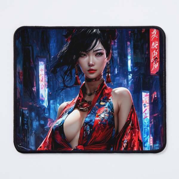 Item preview, Beautiful Cyber Geisha in Shiny Kimono designed and sold by NPC-Trader.