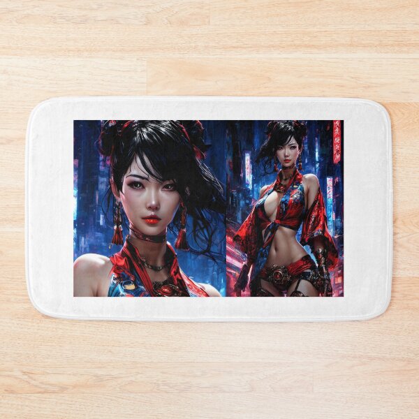 Item preview, Beautiful Cyber Geisha in Shiny Kimono designed and sold by NPC-Trader.