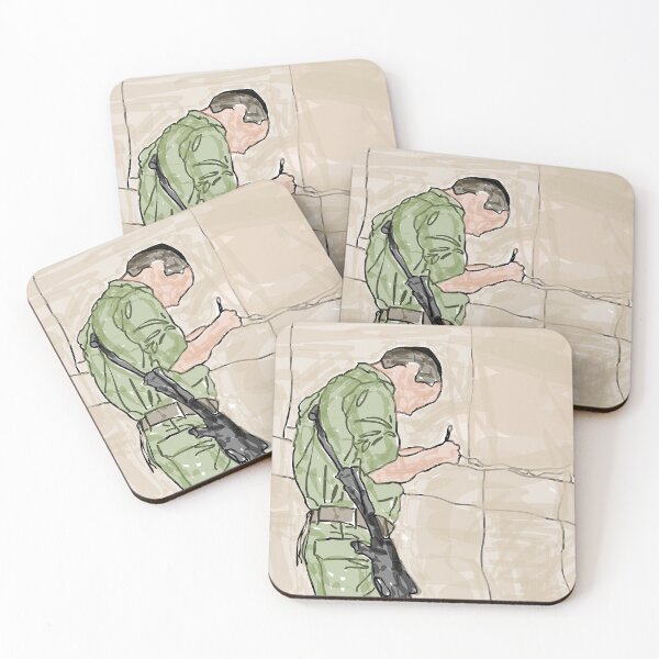 Item preview, Soldier writing letter at the Western Wall designed and sold by SnappedbyRivka.