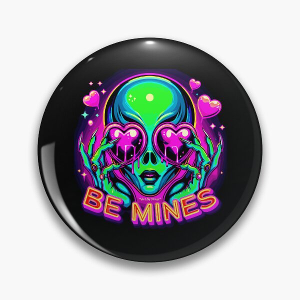 Artikelvorschau, Kunst von Minga Be Mines Alien Heart Eyes Design entworfen und verkauft von Artbyminga.