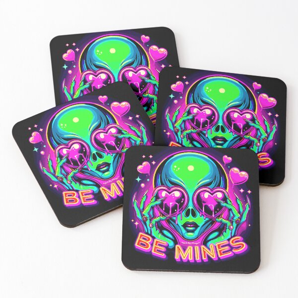 Item preview, Art By Minga Be Mines Alien Heart Eyes design designed and sold by Artbyminga.