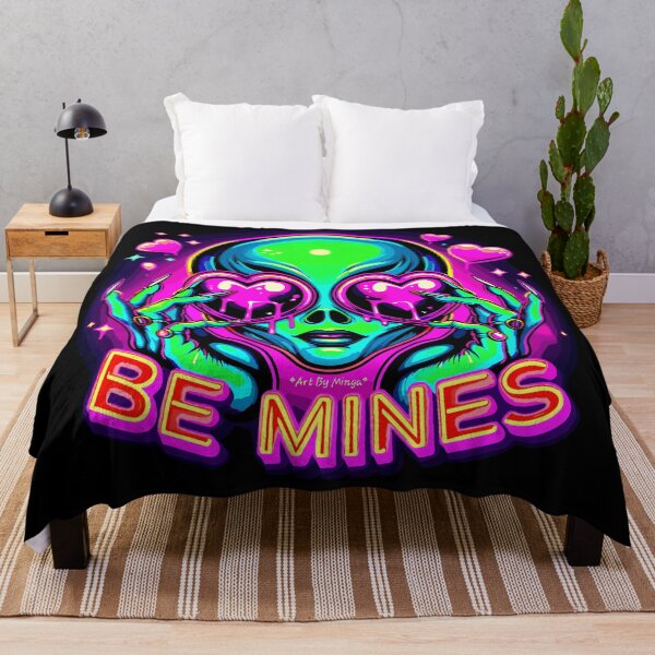 Item preview, Art By Minga Be Mines Alien Heart Eyes design designed and sold by Artbyminga.