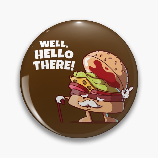 Item preview, Gentleman hamburger greets you (on dark colors) designed and sold by messy-nessie.