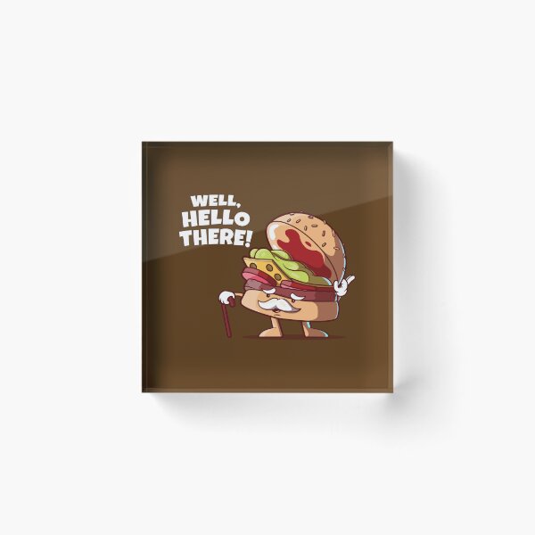 Item preview, Gentleman hamburger greets you (on dark colors) designed and sold by messy-nessie.
