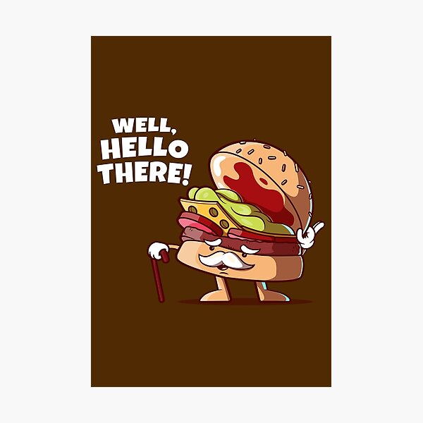Item preview, Gentleman hamburger greets you (on dark colors) designed and sold by messy-nessie.