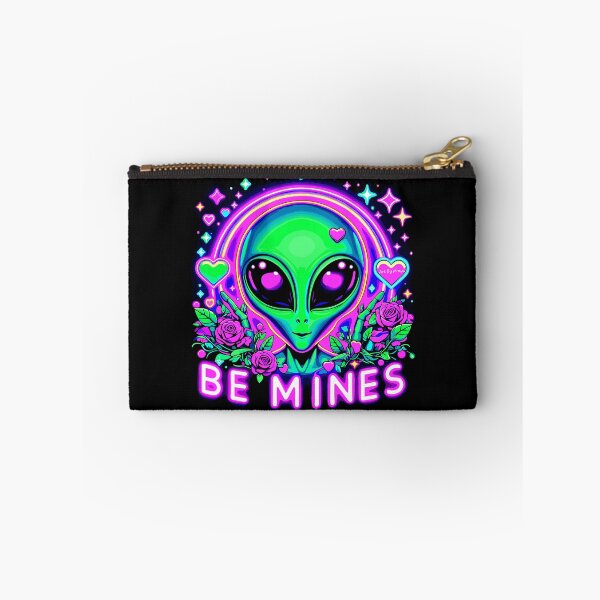 Item preview, Art By Minga Be Mines Alien and Flowers design designed and sold by Artbyminga.