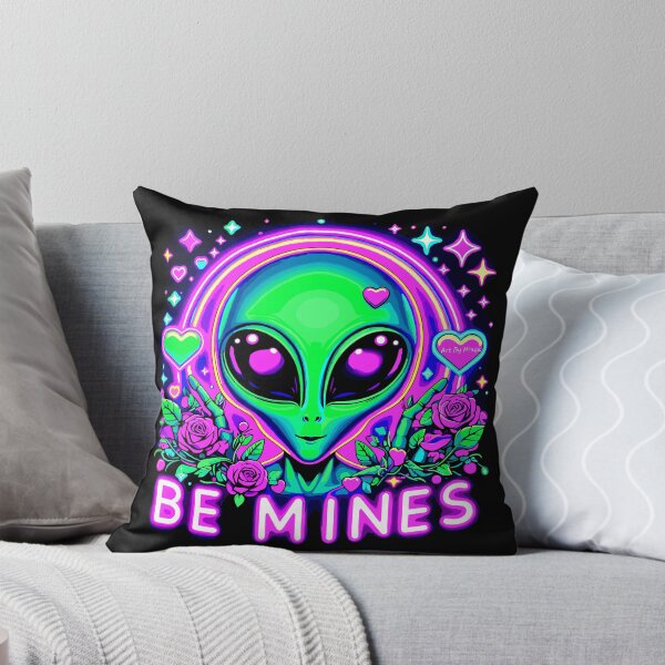 Item preview, Art By Minga Be Mines Alien and Flowers design designed and sold by Artbyminga.