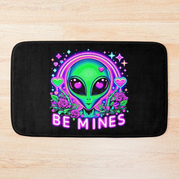 Item preview, Art By Minga Be Mines Alien and Flowers design designed and sold by Artbyminga.