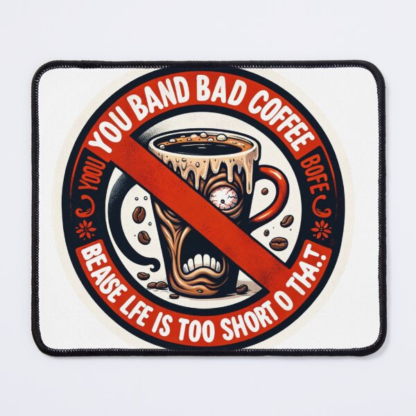 Item preview, You are Banned About Bad Coffee designed and sold by VITEST Design.