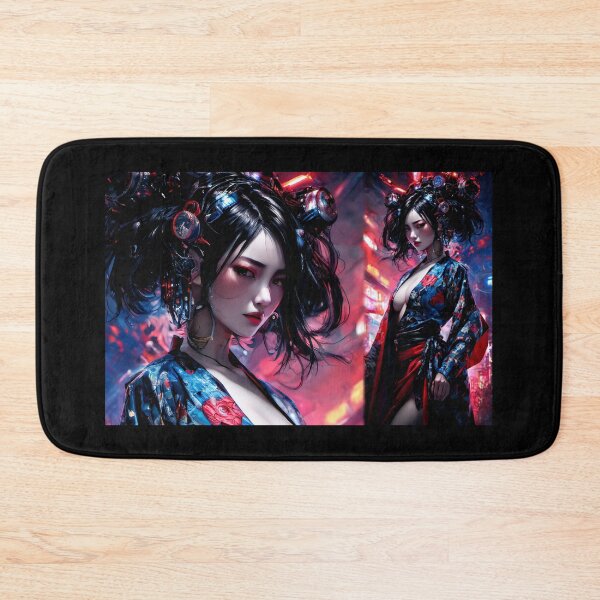 Item preview, Beautiful Cyber Geisha in Shiny Kimono designed and sold by NPC-Trader.