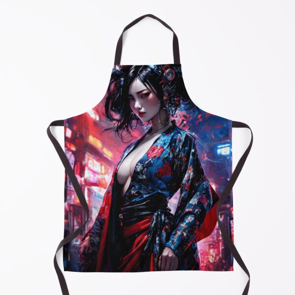 Item preview, Beautiful Cyber Geisha in Shiny Kimono designed and sold by NPC-Trader.