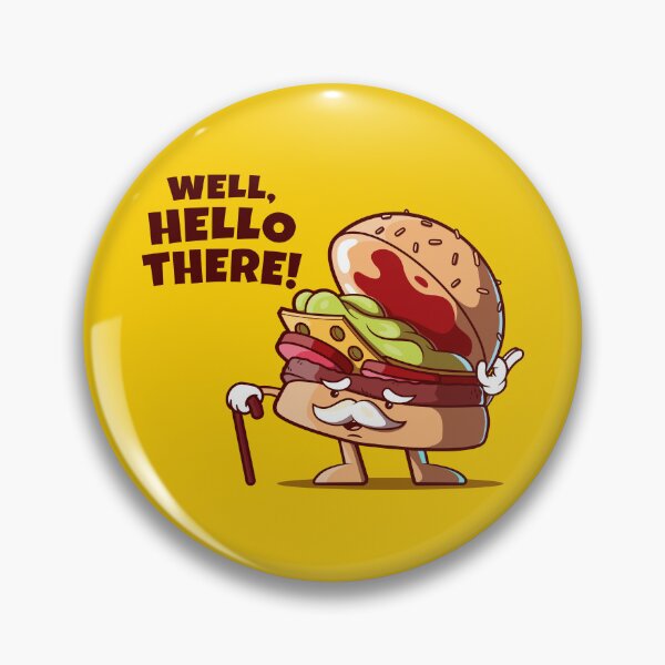 Item preview, Gentleman hamburger greets you (on light colors) designed and sold by messy-nessie.