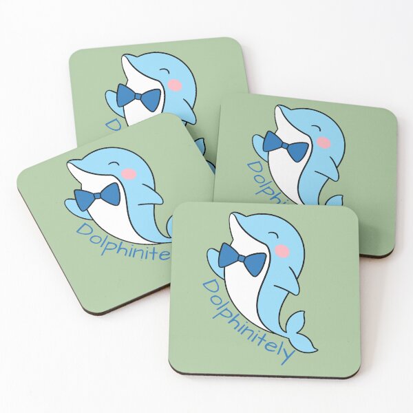 Item preview, Dolphinitely Adorable - Cute Blue Dolphin with Bowtie designed and sold by Hill Strom.