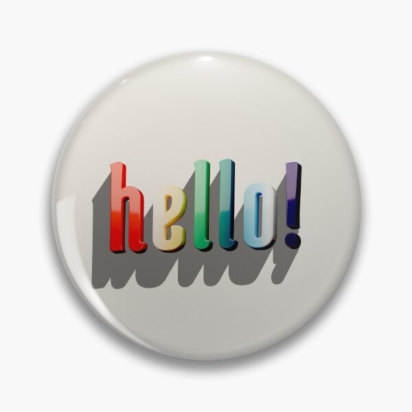 Item preview, 3D typography with a 'hello' shadow designed and sold by trepiu.