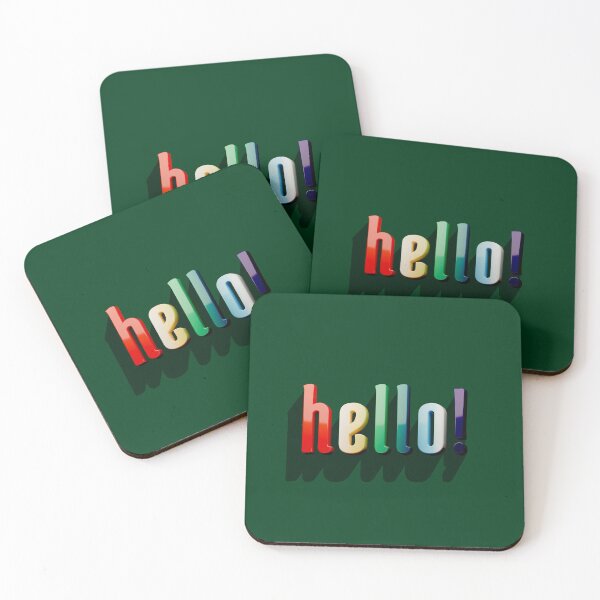 Item preview, 3D typography with a 'hello' shadow designed and sold by trepiu.