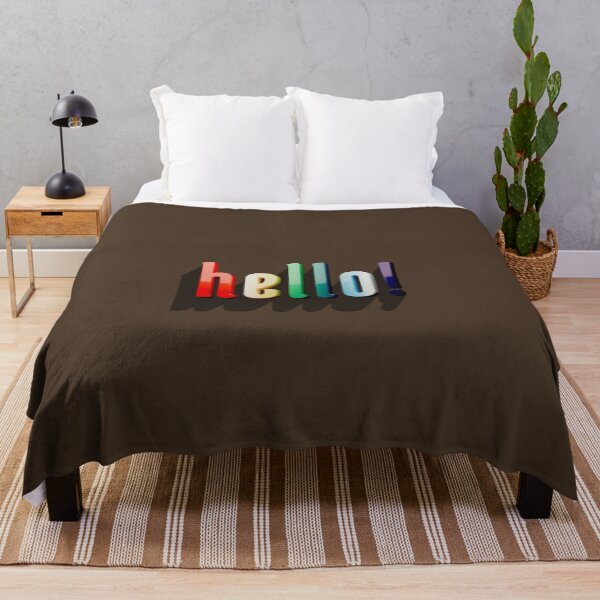 Item preview, 3D typography with a 'hello' shadow designed and sold by trepiu.