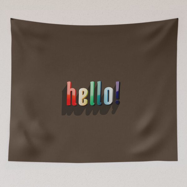 Item preview, 3D typography with a 'hello' shadow designed and sold by trepiu.