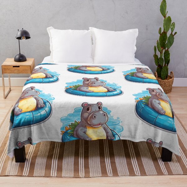 Item preview, Cuddle Up with Cuteness: Our Hippo Merchandise is Simply Huge! designed and sold by digizonebydas.