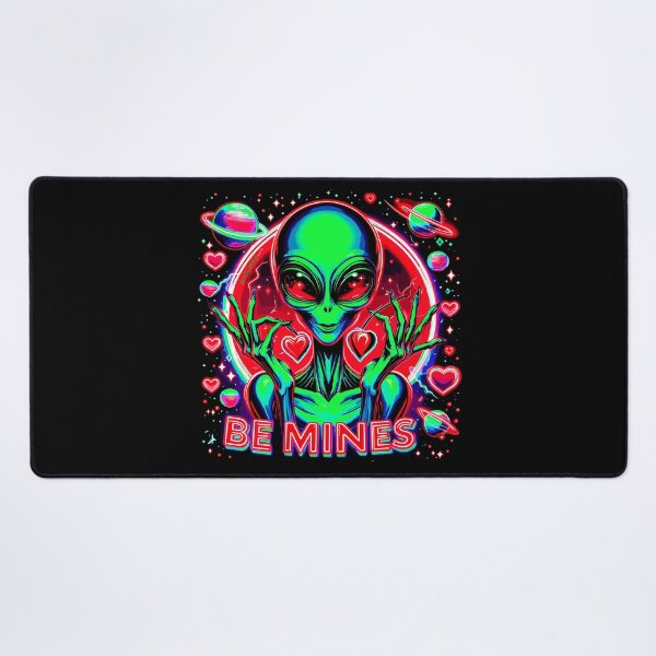 Item preview, Art By Minga Be Mines Neon Green Alien design designed and sold by Artbyminga.