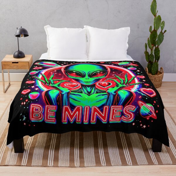 Item preview, Art By Minga Be Mines Neon Green Alien design designed and sold by Artbyminga.
