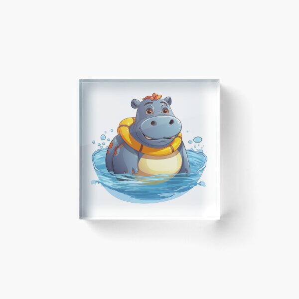 Item preview, Dive into Charm: Explore Our Wondrous World of Hippo Apparel & More! designed and sold by digizonebydas.