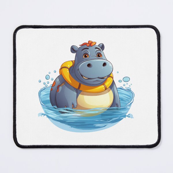 Item preview, Dive into Charm: Explore Our Wondrous World of Hippo Apparel & More! designed and sold by digizonebydas.