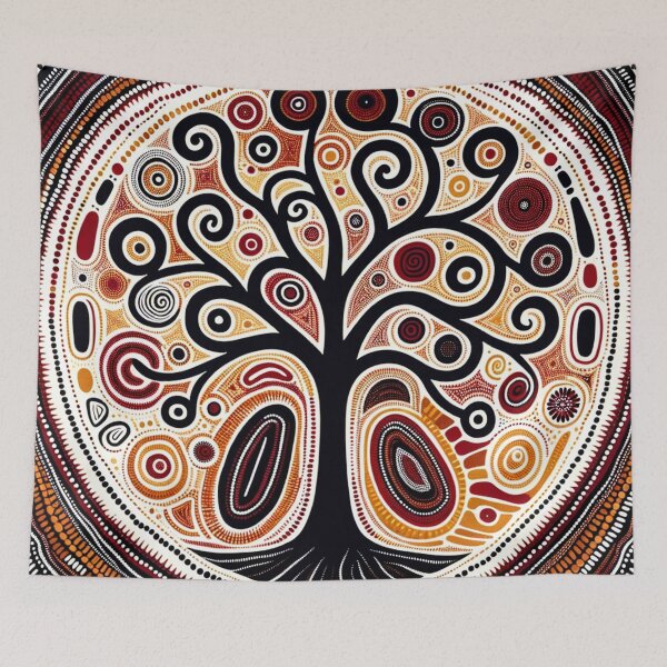 Item preview, Australian Inspired Dot Art (Tree) designed and sold by PinUpPizzazz.
