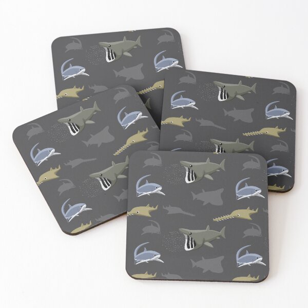 Item preview, Sharks Basking Sawshark Thresher Cartoon Pattern 2 designed and sold by SUPERHERON.