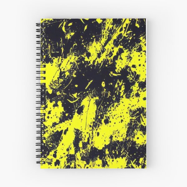 Item preview, Abstract Black and Yellow Paint Splatters designed and sold by calibrit.