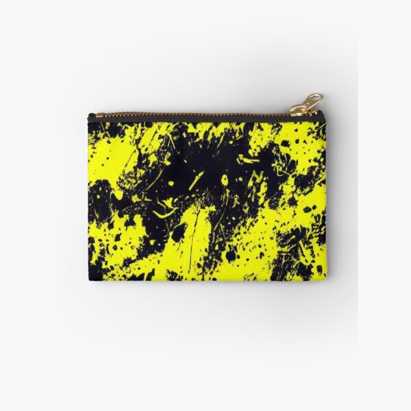 Item preview, Abstract Black and Yellow Paint Splatters designed and sold by calibrit.