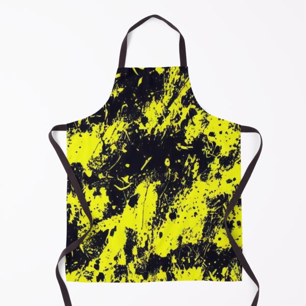 Item preview, Abstract Black and Yellow Paint Splatters designed and sold by calibrit.