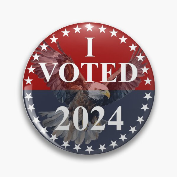 Item preview, I voted (eagle) designed and sold by Lisa Weber.