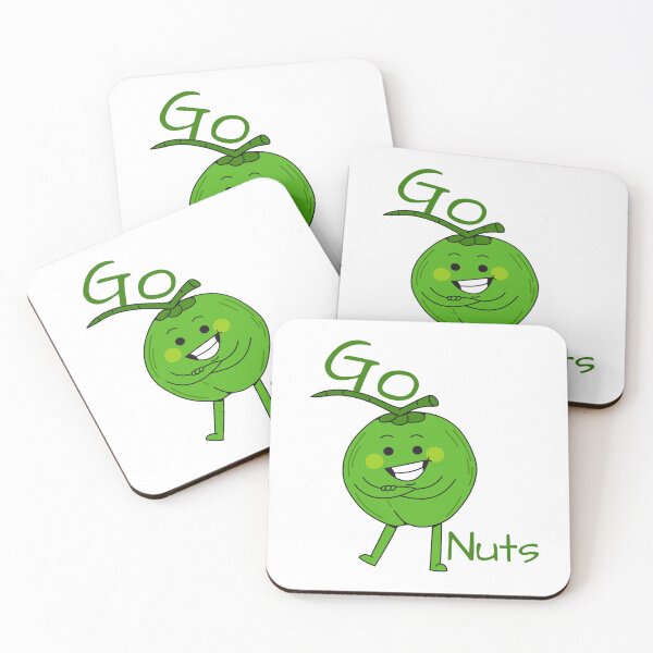 Item preview, Go Nuts - Whimsical Green Nut Character Print designed and sold by Hill Strom.