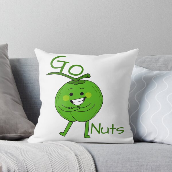 Item preview, Go Nuts - Whimsical Green Nut Character Print designed and sold by Hill Strom.