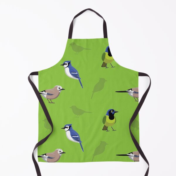 Item preview, Bird Jay Blue Eurasian Green Cartoon Pattern designed and sold by SUPERHERON.