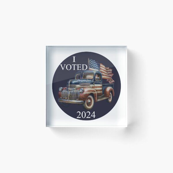 Item preview, I voted (truck) designed and sold by Lisa Weber.
