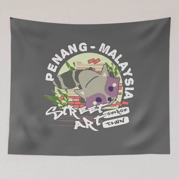 Item preview, Raccoon Graffiti Penang - Street Art - Malaysia designed and sold by vibeno1.