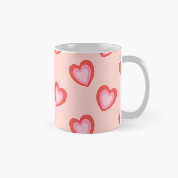 Item preview, Hearts patttern, red pink white hearts background designed and sold by vyascreations.