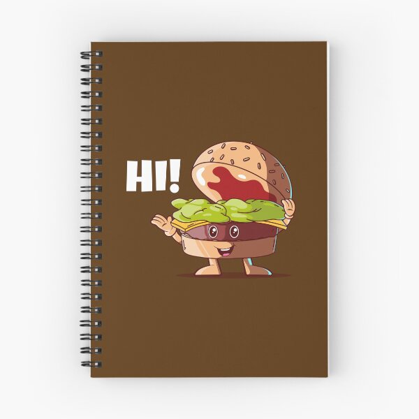 Item preview, Hi! Happy burger (on dark colors) designed and sold by messy-nessie.