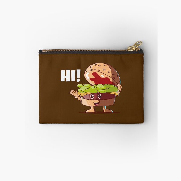 Item preview, Hi! Happy burger (on dark colors) designed and sold by messy-nessie.